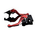 SPEEDRA アルミビレットアジャストレバーセット 3Dショート(レバー本体:レッド) アジャスター ブラック YA0405728-BK