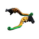 SPEEDRA アルミビレットアジャストレバーセット 可倒延長式(レバー本体:ゴールド) アジャスター ゴールド エクステンション グリーン YA0406047...