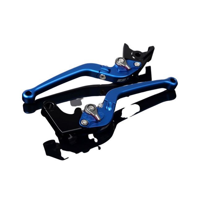 SPEEDRA アルミビレットアジャストレバーセット スタンダード可倒式（レバー本体：マットブルー） アジャスター マットチタン LVAM069BE-TM