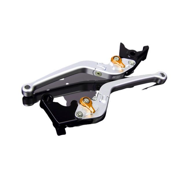 SPEEDRA アルミビレットアジャストレバーセット スタンダード可倒式（レバー本体：マットシルバー） アジャスター マットゴールド LVAM069SR-GD