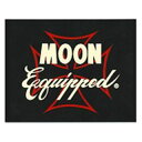 ムーンアイズ MQD-023 MOON EQUIPPED IRON CROSS STICKER カラー レッド MQD-023