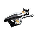 SPEEDRA アルミビレットアジャストレバーセット スタンダードロング(レバー本体:マットシルバー) アジャスター マットゴールド LVBM039SR-GD(2)