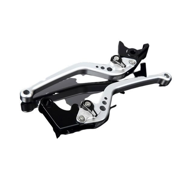 SPEEDRA アルミビレットアジャストレバーセット スタンダードロング（レバー本体：マットシルバー） アジャスター マットブラック LVBM056SR-BK