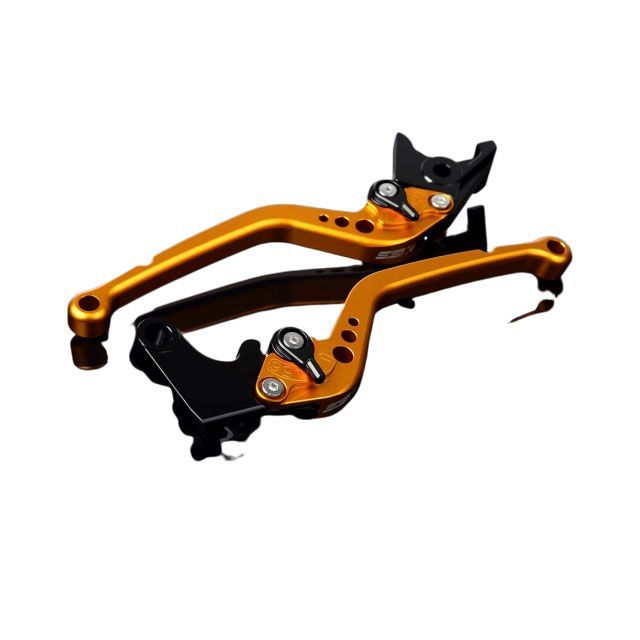 SPEEDRA アルミビレットアジャストレバーセット スタンダードロング（レバー本体：マットゴールド） アジャスター マットブラック LVBM069GD-BK