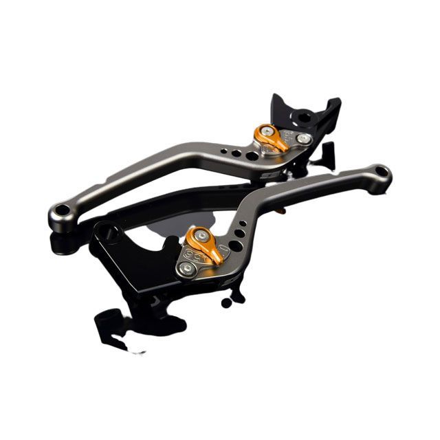 SPEEDRA アルミビレットアジャストレバーセット スタンダードロング（レバー本体：マットチタン） アジャスター マットゴールド LVBM070TM-GD