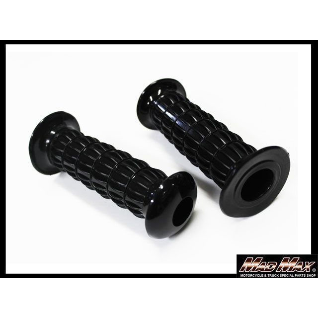 マッドマックス ZI/ZIIタイプ ハンドルグリップ 7/8インチ ブラック 汎用 カラー ブラック 仕様 貫通タイプ H17-2503BB