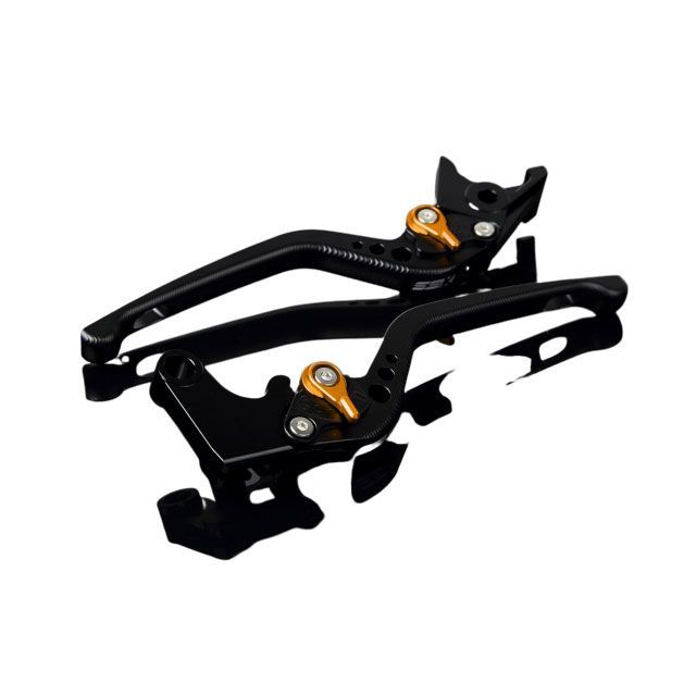 SPEEDRA アルミビレットアジャストレバーセット 3Dロング（レバー本体：マットブラック） CB1000R CBR1000RR アジャスター マットゴールド LVEM016BK-GD