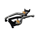 SPEEDRA アルミビレットアジャストレバーセット 3Dロング(レバー本体:マットチタン) NMAX アジャスター マットゴールド LVEM032TM-GD(2)