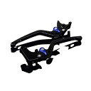 SPEEDRA アルミビレットアジャストレバーセット 3Dロング(レバー本体:マットブラック) アジャスター マットブルー LVEM039BK-BE