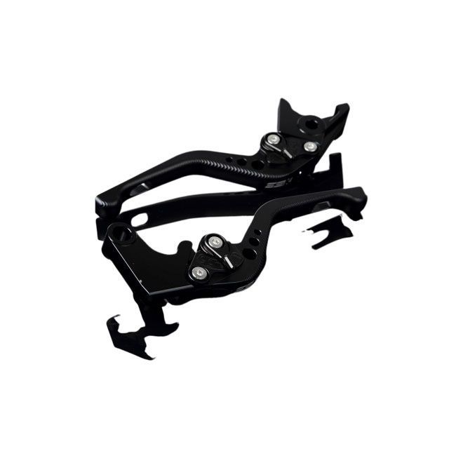 SPEEDRA アルミビレットアジャストレバーセット 3Dショート（レバー本体：マットブラック） アジャスター マットブラック LVFM014BK-BK