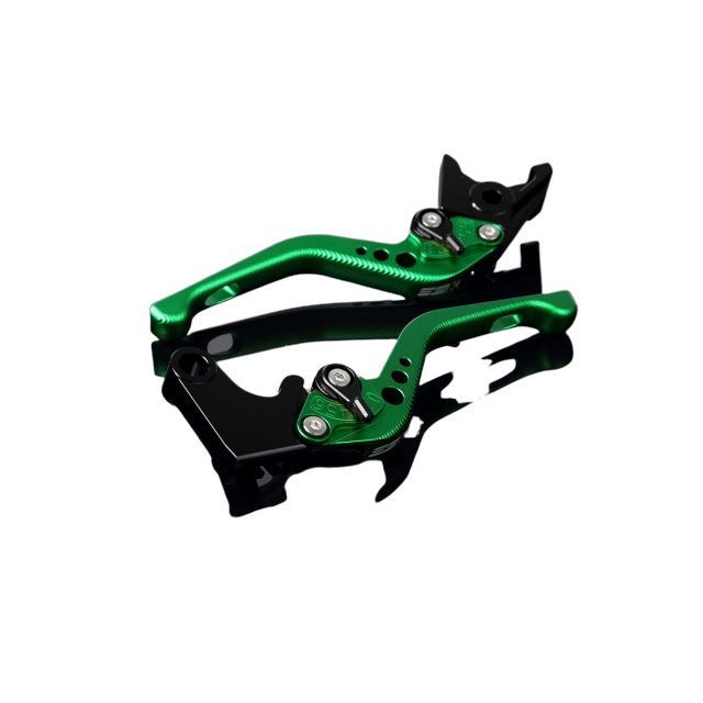 SPEEDRA アルミビレットアジャストレバーセット 3Dショート（レバー本体：マットグリーン） B-KING アジャスター マットブラック LVFM051GN-BK