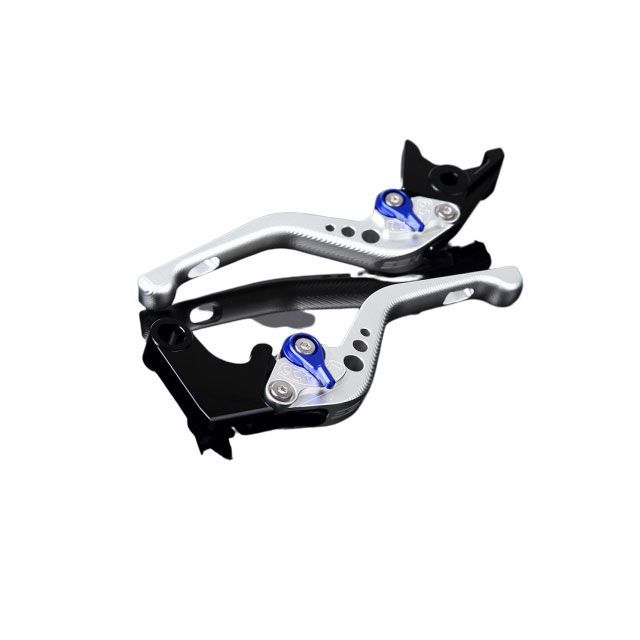 SPEEDRA アルミビレットアジャストレバーセット 3Dショート（レバー本体：マットシルバー） B-KING アジャスター マットブルー LVFM051SR-BE