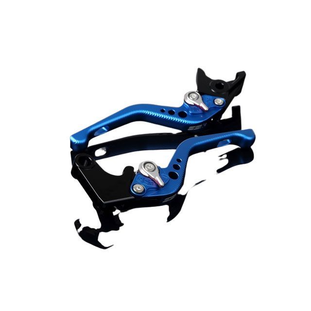 SPEEDRA アルミビレットアジャストレバーセット 3Dショート（レバー本体：マットブルー） アジャスター マットシルバー LVFM055BE-SR