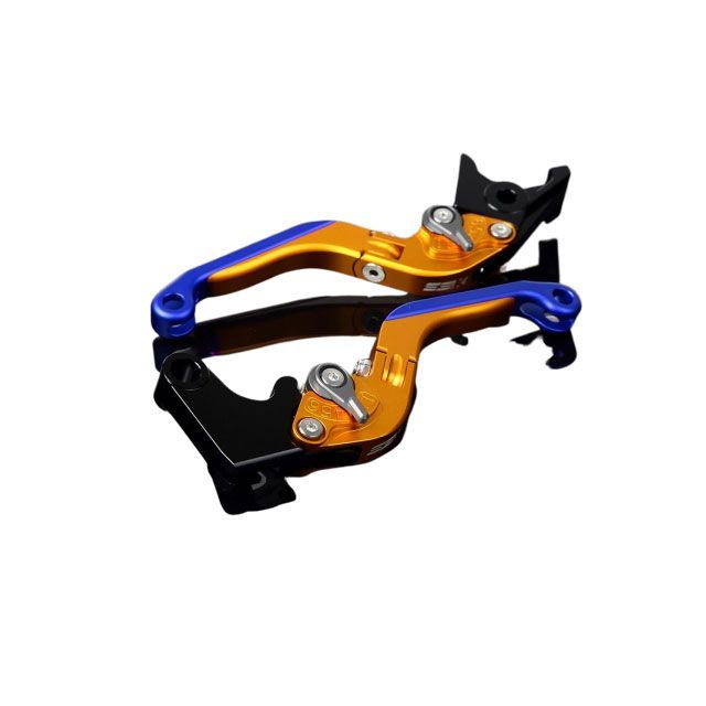 SPEEDRA アルミビレットアジャストレバーセット 可倒延長式（レバー本体：マットゴールド） アジャスター マットチタン エクステンション マットブルー LVGM007GD-TMBE