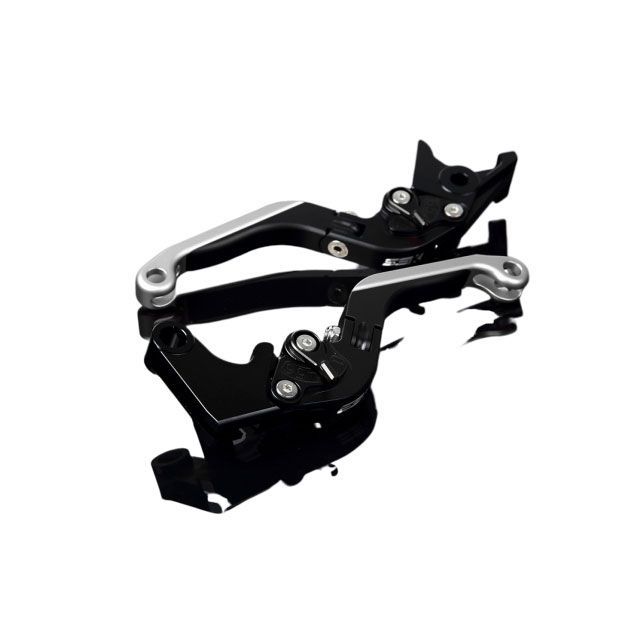 SPEEDRA アルミビレットアジャストレバーセット 可倒延長式（レバー本体：マットブラック） CB1000R CBR1000RR アジャスター マットブラック エクステンション マットシルバー LVGM011BK-BKSR