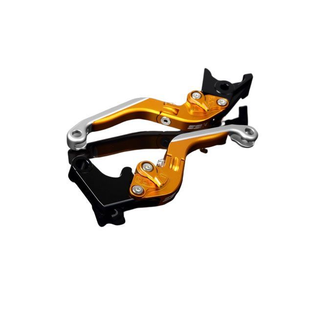 SPEEDRA アルミビレットアジャストレバーセット 可倒延長式（レバー本体：マットゴールド） CBR1000RR CBR600RR アジャスター マットゴールド エクステンション マットシルバー LVGM012GD-GDSR