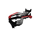 SPEEDRA アルミビレットアジャストレバーセット 可倒延長式(レバー本体:マットチタン) CBR1000RR CBR600RR アジャスター マットチタン エクステンション マットレッド LVGM012TM-TMRD(2)