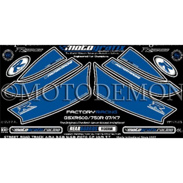 モトグラフィックス ボディパッド Rear スズキ GSX-R600/750 タイプ RS008B MT-RS008B