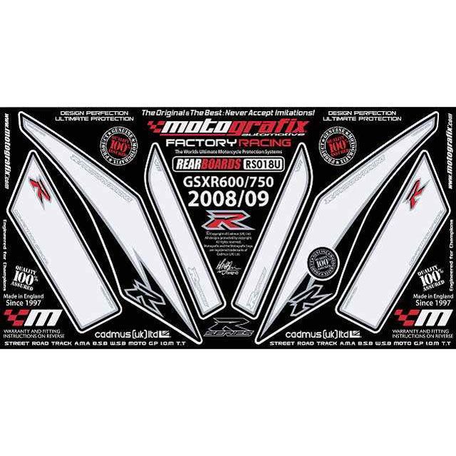 モトグラフィックス ボディパッド Rear スズキ GSX-R600/750 タイプ RS018U MT-RS018U