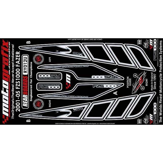 【正規品】モトグラフィックス ボディパッド Rear ヤマハ FZS1000 Fazer タイプ RY012U MT-RY012U