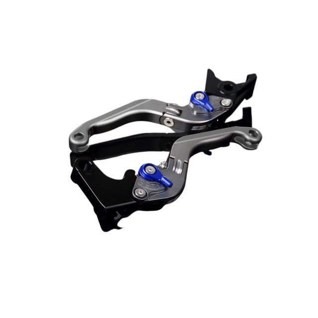 SPEEDRA アルミビレットアジャストレバーセット 可倒延長式（レバー本体：マットチタン） YZF-R1 アジャスター マットブルー エクステンション マットチタン LVGM041TM-BETM