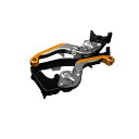 SPEEDRA アルミビレットアジャストレバーセット 可倒延長式(レバー本体:マットチタン) YZF-R1 アジャスター マットシルバー エクステンション マットゴールド LVGM042TM-SRGD(2)