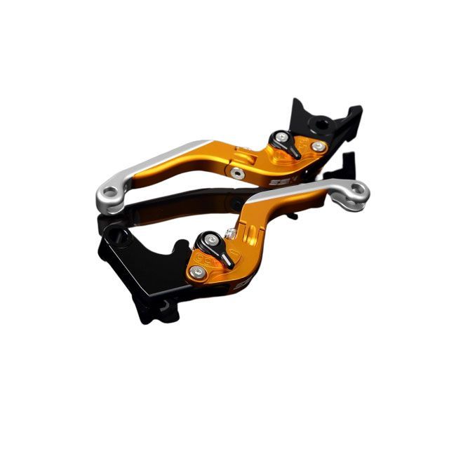 SPEEDRA アルミビレットアジャストレバーセット 可倒延長式（レバー本体：マットゴールド） YZF-R1 アジャスター マットブラック エクステンション マットシルバー LVGM044GD-BKSR