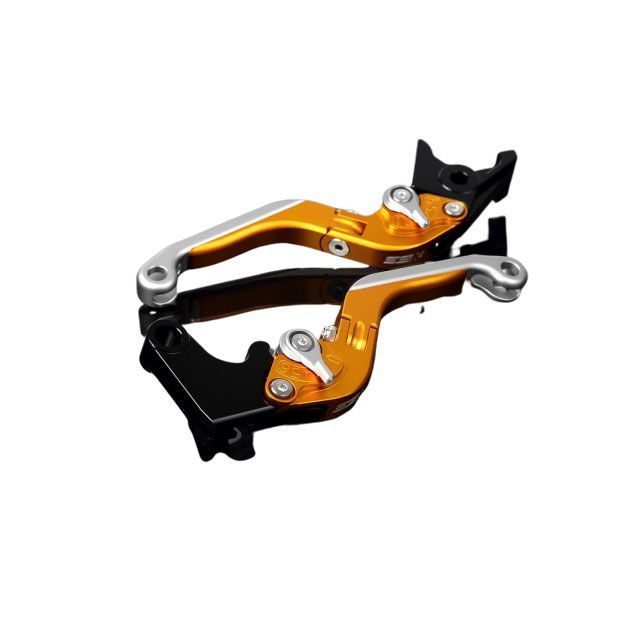 SPEEDRA アルミビレットアジャストレバーセット 可倒延長式（レバー本体：マットゴールド） YZF-R6 アジャスター マットシルバー エクステンション マットシルバー LVGM045GD-SRSR