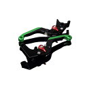 SPEEDRA アルミビレットアジャストレバーセット 可倒延長式(レバー本体:マットブラック) アジャスター マットレッド エクステンション マットグリーン LVGM052BK-RDGN(2)
