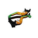 SPEEDRA アルミビレットアジャストレバーセット 可倒延長式(レバー本体:マットゴールド) アジャスター マットシルバー エクステンション マットグリーン LVGM052GD-SRGN(2)