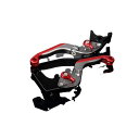 SPEEDRA アルミビレットアジャストレバーセット 可倒延長式(レバー本体:マットチタン) GSX1300R隼 アジャスター マットレッド エクステンション ...