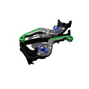 SPEEDRA アルミビレットアジャストレバーセット 可倒延長式(レバー本体:マットチタン) GSX1300R隼 アジャスター マットブルー エクステンション ...
