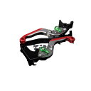 SPEEDRA アルミビレットアジャストレバーセット 可倒延長式(レバー本体:マットチタン) GSX1300R隼 アジャスター マットグリーン エクステンション...