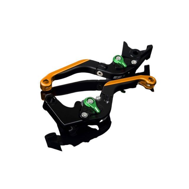 【正規品】SPEEDRA アルミビレットアジャストレバーセット 可倒延長式（レバー本体：マットブラック） アジャスター マットグリーン エクステンション マットゴールド LVGM056BK-GNGD