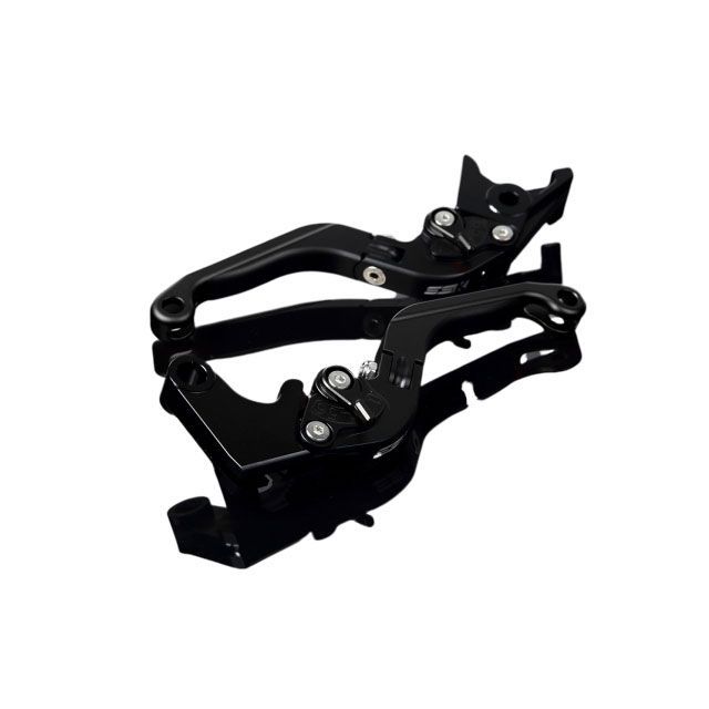 SPEEDRA アルミビレットアジャストレバーセット 可倒延長式（レバー本体：マットブラック） アジャスター マットブラック エクステンション マットブラック LVGM057BK-BKBK