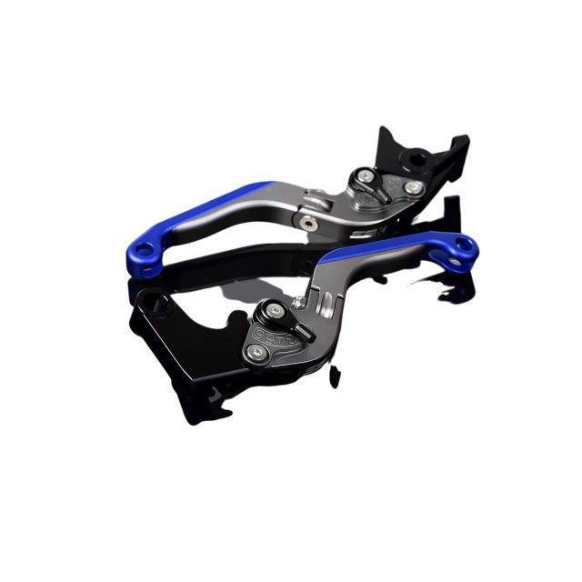 SPEEDRA アルミビレットアジャストレバーセット 可倒延長式（レバー本体：マットチタン） アジャスター マットブラック エクステンション マットブルー LVGM059TM-BKBE