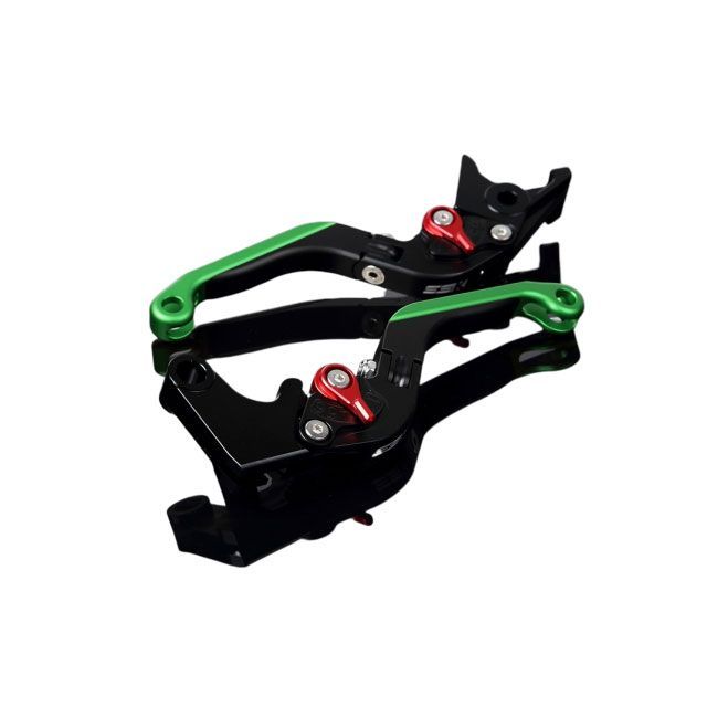SPEEDRA アルミビレットアジャストレバーセット 可倒延長式（レバー本体：マットブラック） アジャスター マットレッド エクステンション マットグリーン LVGM060BK-RDGN