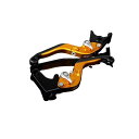 SPEEDRA アルミビレットアジャストレバーセット 可倒延長式(レバー本体:マットゴールド) アジャスター マットシルバー エクステンション マットブラック LVGM068GD-SRBK(2)