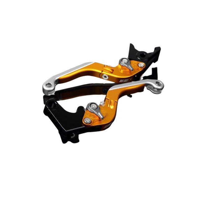 SPEEDRA アルミビレットアジャストレバーセット 可倒延長式（レバー本体：マットゴールド） アジャスター マットチタン エクステンション マットシルバー LVGM071GD-TMSR