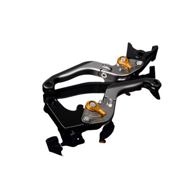 SPEEDRA アルミビレットアジャストレバーセット 可倒延長式（レバー本体：マットチタン） アジャスター マットゴールド エクステンション マットブラック LVGM071TM-GDBK