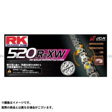 【エントリーで更にP5倍】RK EXCEL 汎用 チェーン関連パーツ ストリート用チェーン CC520R-XW（クローム） リンク数：90L RKエキセル