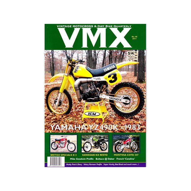 ●メーカー名：VMXマガジン / VMX Magazine(ブイエムエックスマガジン)●商品名：VMXマガジン ＃46（2011年）●メーカー品番：BK010032商品の保証は、メーカー保証書の内容に準じます。●備考オーストラリア発 VMXマガジンのバックナンバーです。VMXに特化した雑誌はこれだけ。美しい写真とともにビンテージマシンが紹介されています。＃46 Yamaha YZ490K 1983、ブリテッシュスペシャルX3、Kawasaki レストア、モンテッサ・コタ247.●写真注意※画像はイメージです。