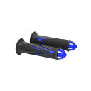 コーソー ARROW GRIPS DUAL COLOR WITH BAR-END CAP 汎用 カラー ブルー KS-HGA-B