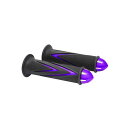 コーソー ARROW GRIPS DUAL COLOR WITH BAR-END CAP 汎用 カラー パープル KS-HGA-PL