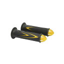 コーソー ARROW GRIPS DUAL COLOR WITH BAR-END CAP 汎用 カラー ゴールド KS-HGA-YE