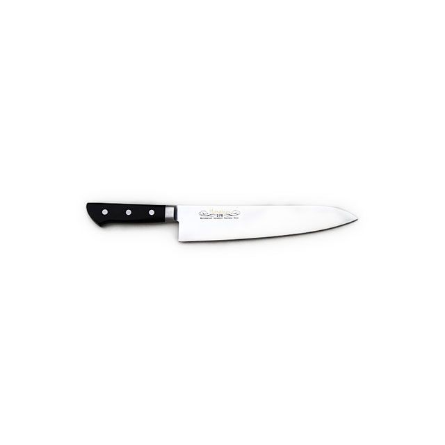 ●メーカー名：正広 / masahiro(マサヒロ)●商品名：正広作 MV口金 洋出刃270mm ＃13722●メーカー品番：#13722●JANコード：4978857137223商品の保証は、メーカー保証書の内容に準じます。●仕様■全長：396mm■刃渡り：270mm■重量：406g■材質：刀・正広オリジナルのステンレス鋼、MBS-26使用/ハンドル・積層強化木■パッケージサイズ（mm）：70×400×22●備考■錆に強く切れ味の持続性に優れた、正広オリジナルのステンレス鋼（MBS-26）を使用した、最高級のステンレス包丁の数々です。■手に伝わる重量感はプロの感覚そのままに、実用性を重視した本職用牛刀です。●写真注意※画像はイメージです。