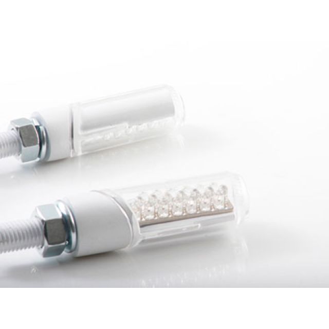 Rakuten - スターテック 汎用LED円柱形ミニランプ 汎用 レンズ クリアー ボディー ホワイト B01115-1CWH