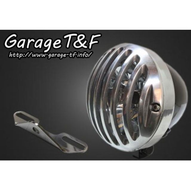 ガレージT&F 4.5インチバードゲージヘッドライト＆ライトステー（タイプB）キット ドラッグスター400ク..