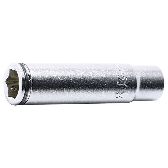 ●メーカー名：コーケン / Ko-ken●商品名：2350M-8 1/4SQ 6角ディープソケット 8mm ナットグリップ付●メーカー品番：2350M-8●JANコード：4991644009220商品の保証は、メーカー保証書の内容に準じます。差込角（”SQ）：1/4サイズ（mm）：8ソケット部外径（D1：mm）：12.3差込部外径（D2：mm）：11.2ボルト接触部内面奥行（H1：mm）：5最大奥行（H2：mm）：39.5全長（L：mm）：50重量（g）：30※掲載画像はイメージです。実際の商品とは色味や仕様が異なる場合がございます。