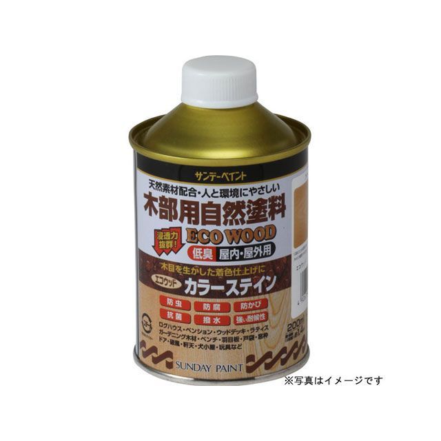 sundaypaint エコウッドカラーステイン チーク 200ml #262625 サンデーペイント 日用品 日用品